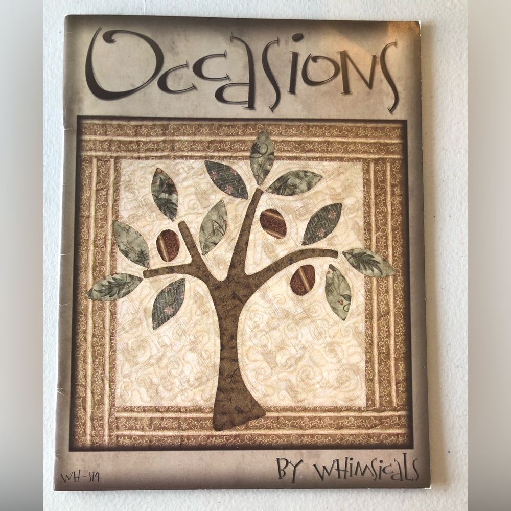 Occasions quilting book By Whimsicals - pillows, ornaments, wall quilts, runners